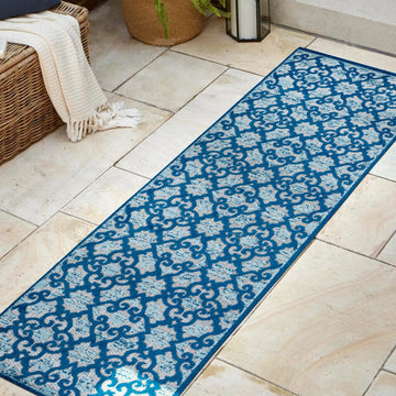 Gallia Tile Trellis High-low Indoor/outdoor Area Rug